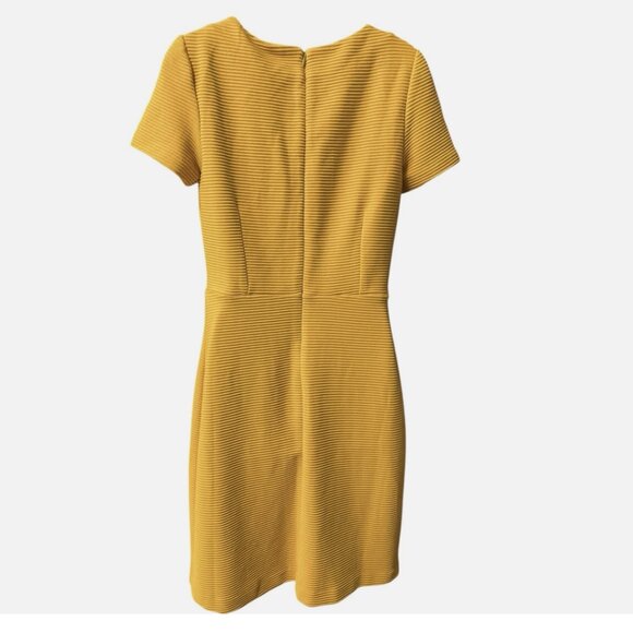 Boden Mustard Yellow Ribbed Dress - Picture 4 of 12